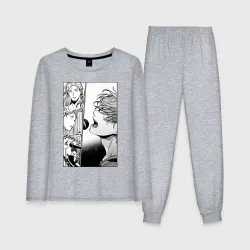 Женская пижама с лонгсливом хлопок Manga Given