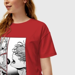 Женская футболка хлопок Oversize Manga Given - фото 2