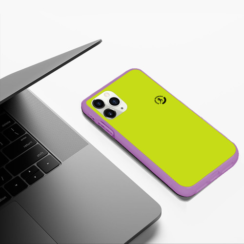 Чехол для iPhone 11 Pro Max матовый Беганутые, цвет фиолетовый - фото 5