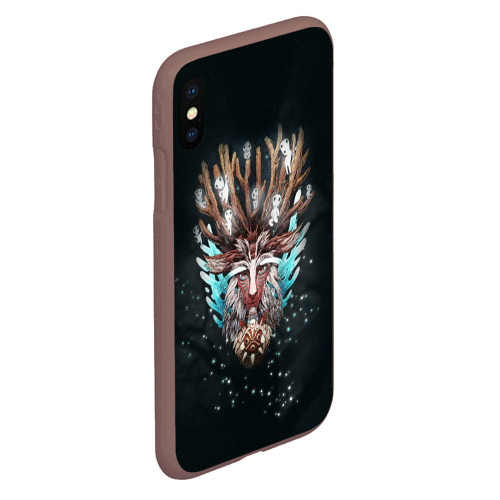 Чехол для iPhone XS Max матовый Princess Mononoke, цвет коричневый - фото 3