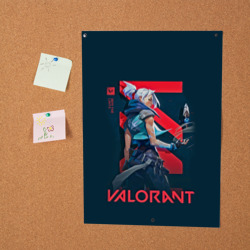 Постер с принтом Valorant для любого человека, вид спереди №2. Цвет основы: белый