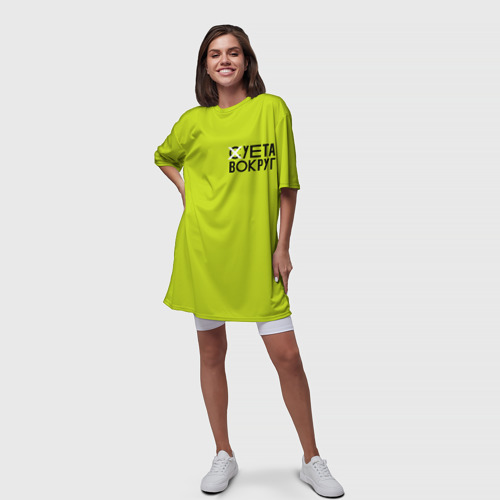 Платье-футболка 3D Суета Вокруг, цвет 3D печать - фото 5