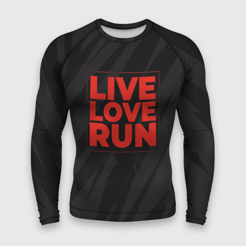 Мужской рашгард 3D Live Love Run, цвет 3D печать