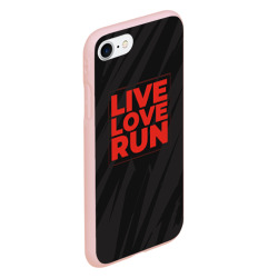 Чехол для iPhone 7/8 матовый Live Love Run - фото 2