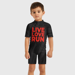 Детский купальный костюм 3D Live Love Run - фото 2