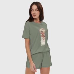 Женская пижама с шортиками хлопок Хаку и Тихиро - фото 2