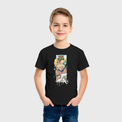 Детская футболка хлопок с принтом Унесенные призраками персонажи, фото на моделе #1