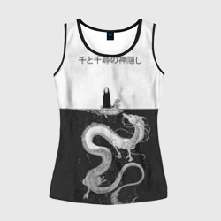 Женская майка 3D Тихиро плывет вместе с Безликим