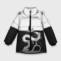 Зимняя куртка для девочек 3D Тихиро плывет вместе с Безликим