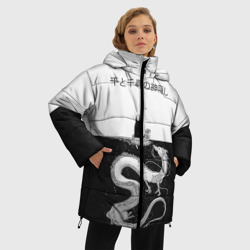 Женская зимняя куртка Oversize Тихиро плывет вместе с Безликим - фото 2
