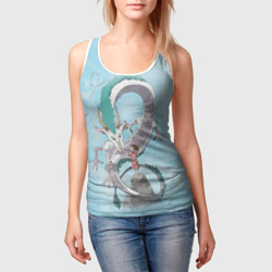 Женская майка 3D Тихиро на горе с драконом - фото 2