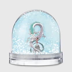 Игрушка Снежный шар Тихиро на горе с драконом