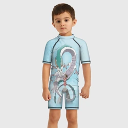 Детский купальный костюм 3D Тихиро на горе с драконом - фото 2