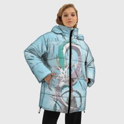 Женская зимняя куртка Oversize Тихиро на горе с драконом - фото 2