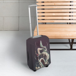 Чехол для чемодана 3D Полеты Тихиро с драконом - фото 2