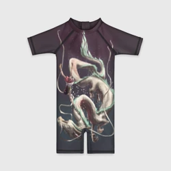 Детский купальный костюм 3D Полеты Тихиро с драконом