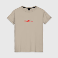 Женская футболка хлопок Damn merch