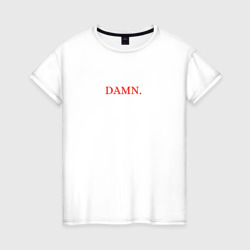 Женская футболка хлопок Damn merch