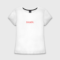 Женская футболка хлопок Slim Damn merch