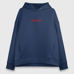 Женское худи Oversize хлопок Damn merch