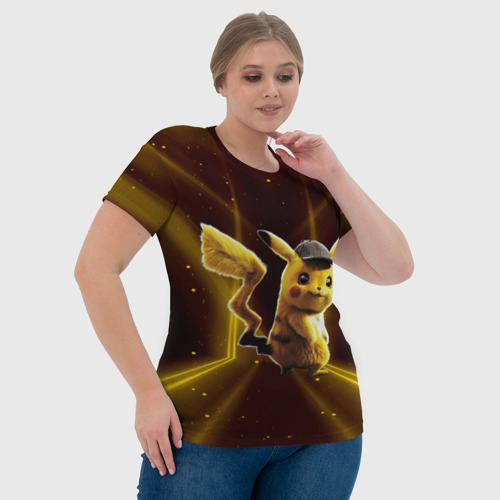 Женская футболка 3D с принтом Пушистик Пикачу, фото #4