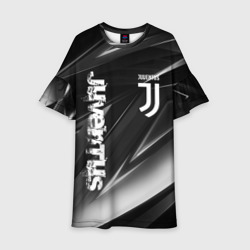 Детское платье 3D Juventus geometry stripes Ювентус геометрические полосы