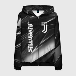 Мужская толстовка 3D на молнии Juventus geometry stripes Ювентус геометрические полосы