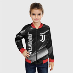 Детский бомбер 3D Juventus geometry stripes Ювентус геометрические полосы - фото 2