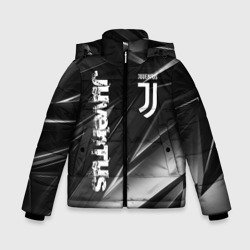 Зимняя куртка для мальчиков 3D Juventus geometry stripes Ювентус геометрические полосы