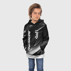 Детская толстовка 3D Juventus geometry stripes Ювентус геометрические полосы - фото 2