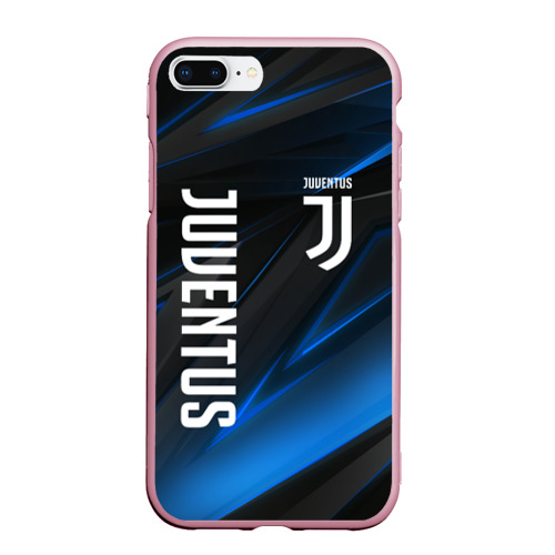 Чехол для iPhone 7Plus/8 Plus матовый Juventus Ювентус, цвет розовый