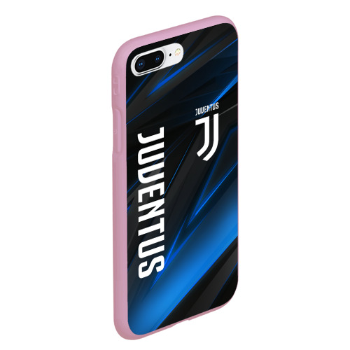 Чехол для iPhone 7Plus/8 Plus матовый Juventus Ювентус, цвет розовый - фото 3