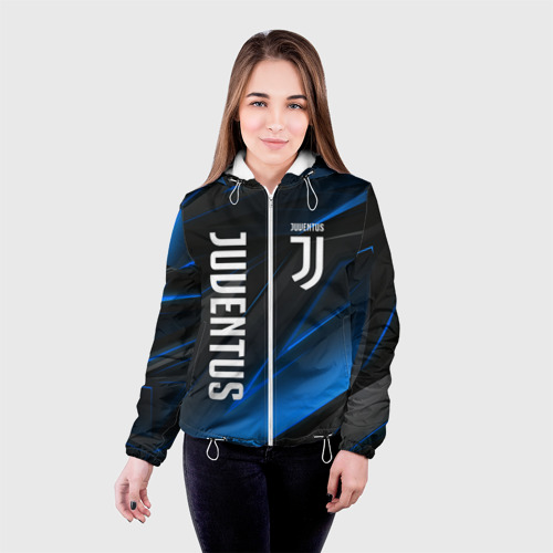 Женская куртка 3D Juventus Ювентус, цвет белый - фото 3