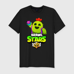 Мужская футболка хлопок Slim Brawl Stars Spike Спайк