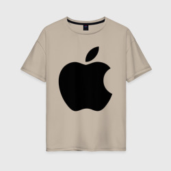 Женская футболка хлопок Oversize Apple