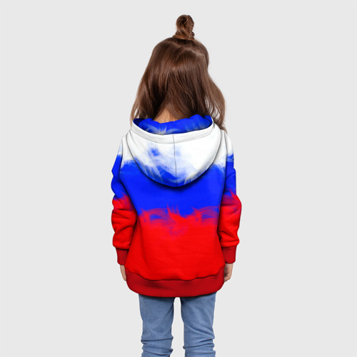 Детская толстовка 3D Россия, цвет красный - фото 5