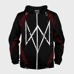 Мужская ветровка 3D Watch dogs legion