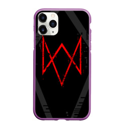 Чехол для iPhone 11 Pro Max матовый Watch dogs legion