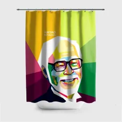 Штора 3D для ванной Hayao Miyazaki