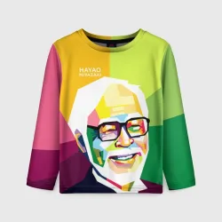 Детский лонгслив 3D Hayao Miyazaki