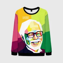 Мужской свитшот 3D Hayao Miyazaki