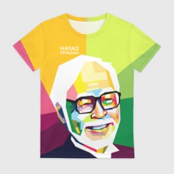 Женская футболка 3D Hayao Miyazaki