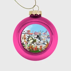 Ёлочный шар стеклянный/пластиковый Studio Ghibli