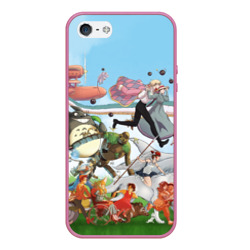 Чехол для iPhone 5/5S матовый Studio Ghibli