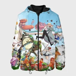 Мужская куртка 3D Studio Ghibli
