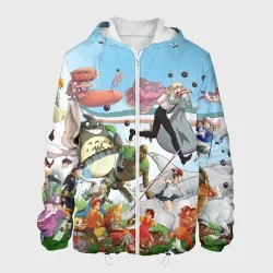 Мужская куртка 3D Studio Ghibli