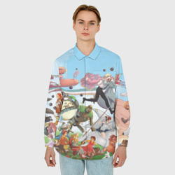 Мужская рубашка oversize 3D Studio Ghibli - фото 2
