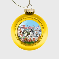 Ёлочный шар стеклянный/пластиковый Studio Ghibli