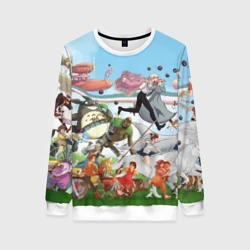 Женский свитшот 3D Studio Ghibli