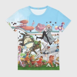 Женская футболка 3D Studio Ghibli